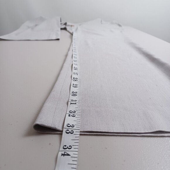 RW&CO. Taupe Linen Blend Modern Flare Suit Pants - Picture 10 of 16